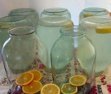 Березовый сок с апельсином